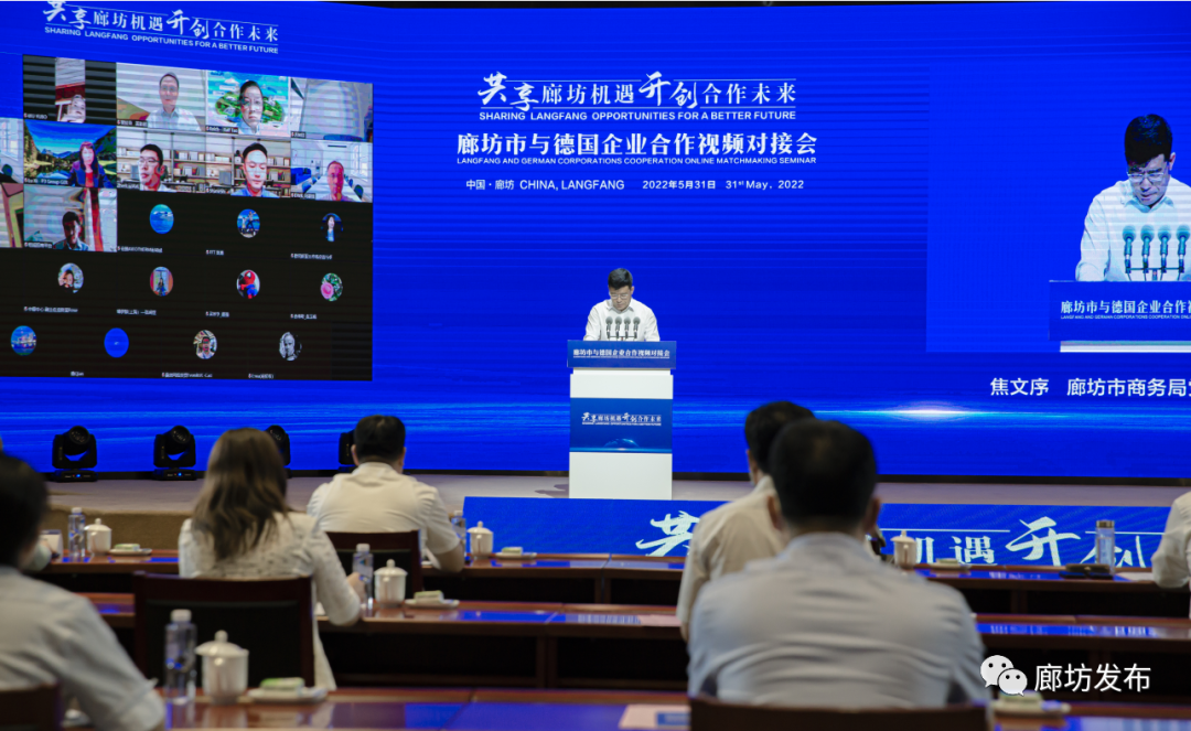 廊坊市与德国企业合作视频对接会举行